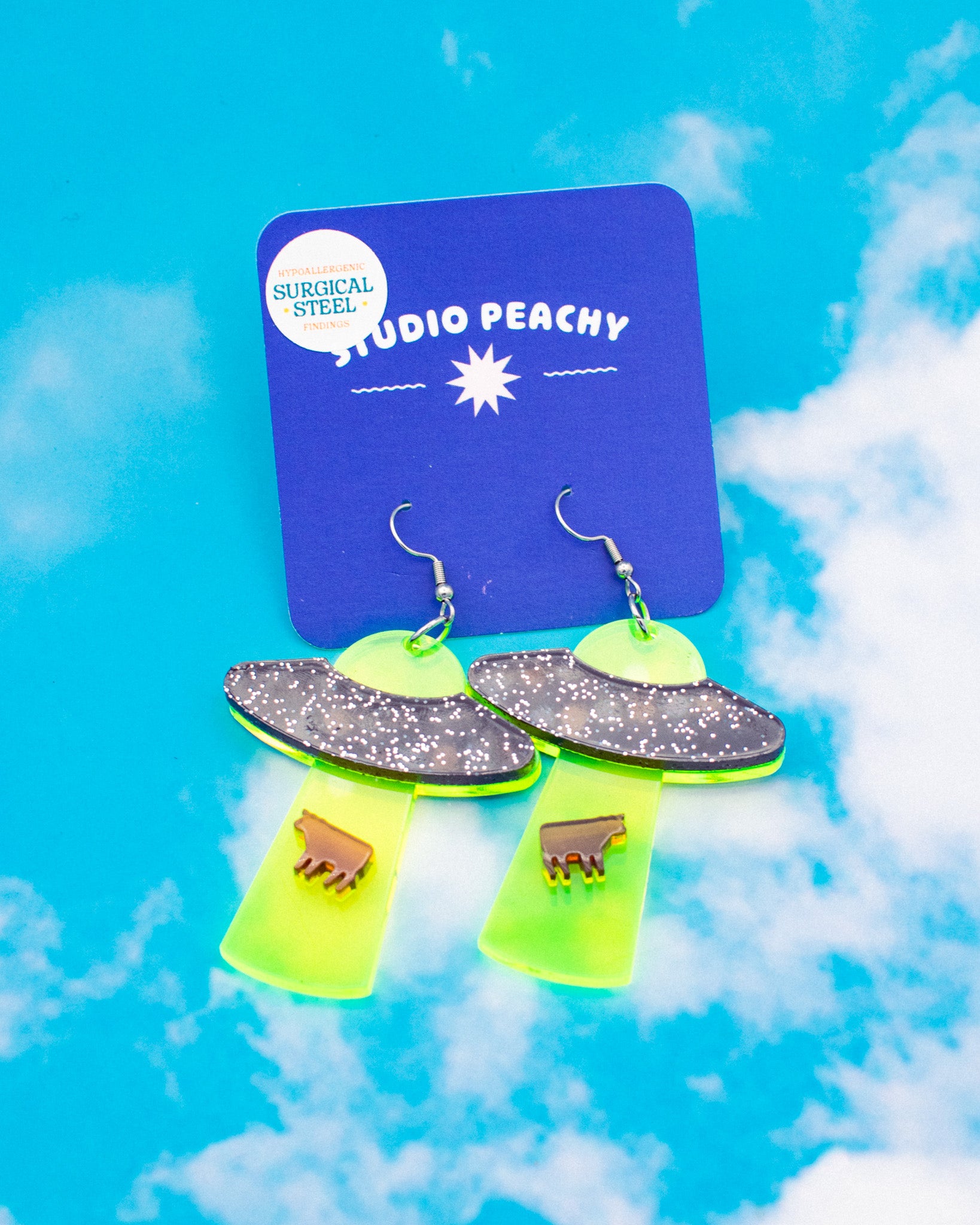 Extra Large UFO earrings