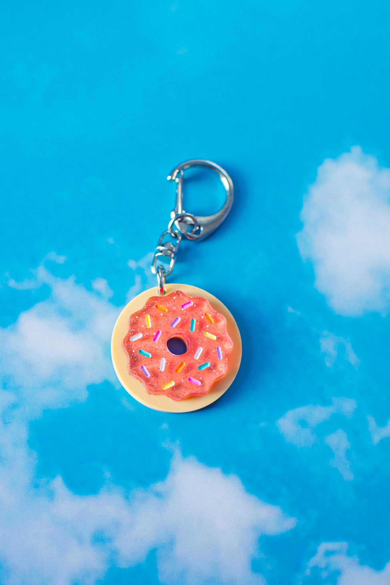 Delicious donut keychain