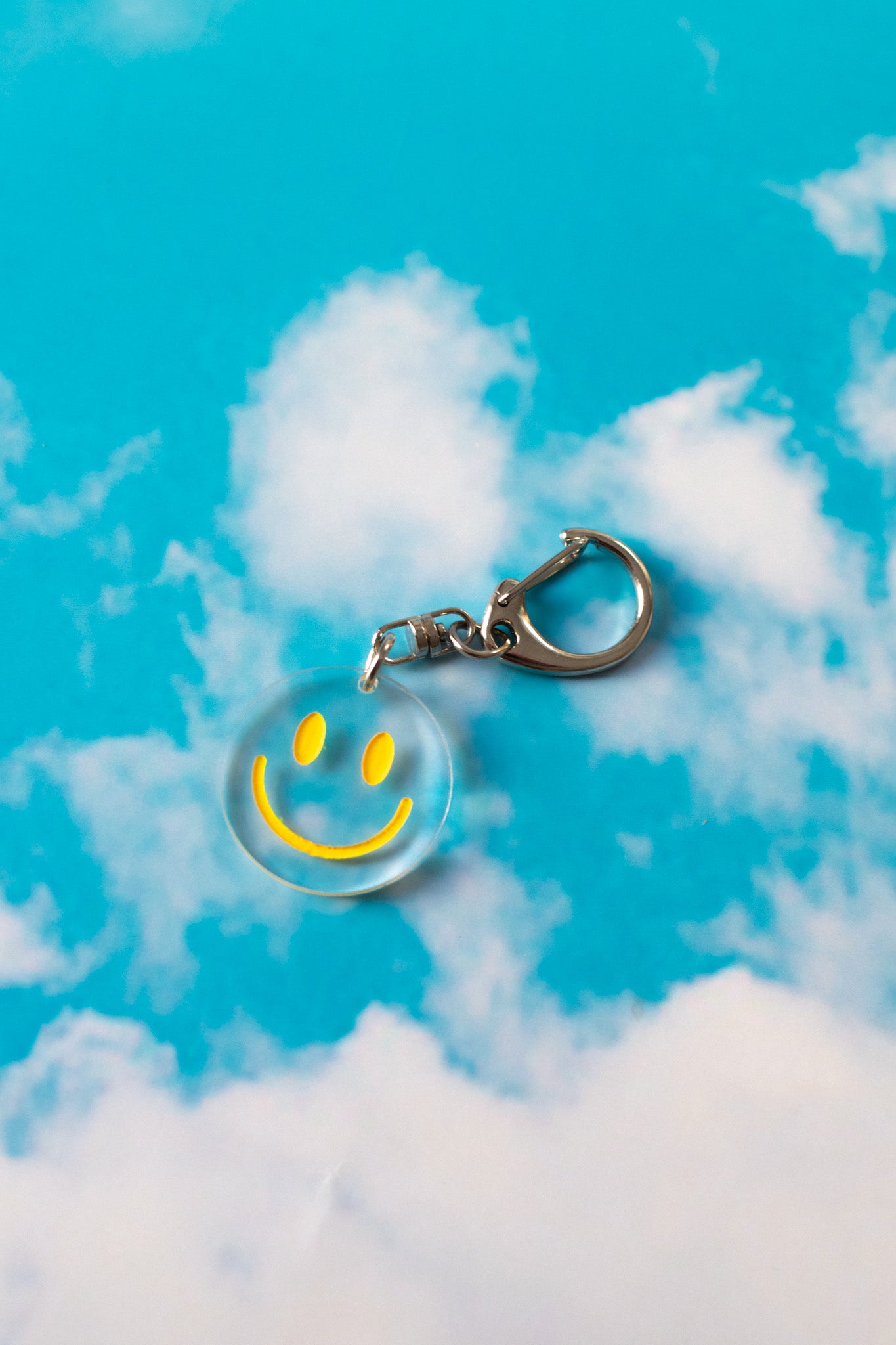 Smiley face keychain